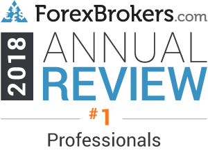 ForexBrokers.com“专业”类别下排名第一